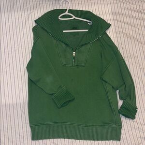 Aerie - Down-To-Earth Quarter Zip Sweatshirt